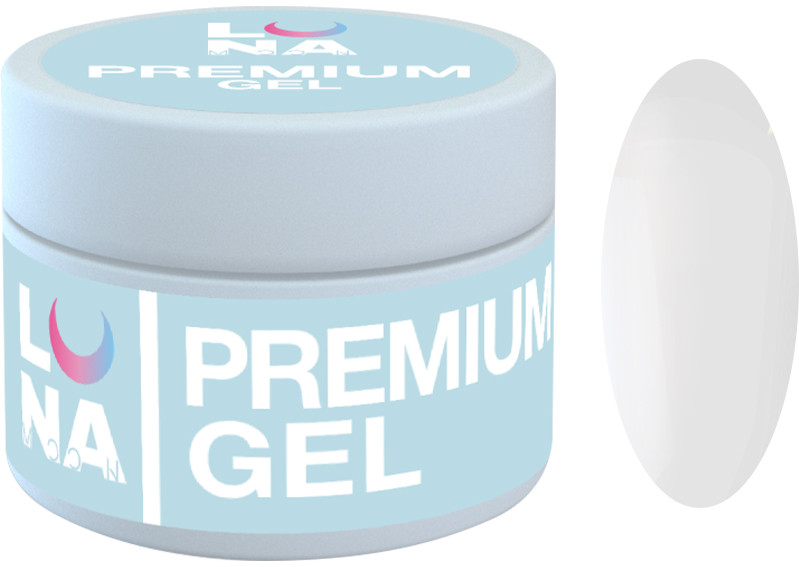 Гель для наращивания Premium Gel №1 Luna, 15 мл