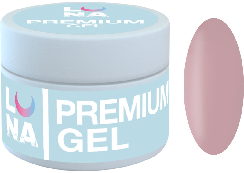 Гель для нарощування Premium Gel №3 Luna, 15 мл