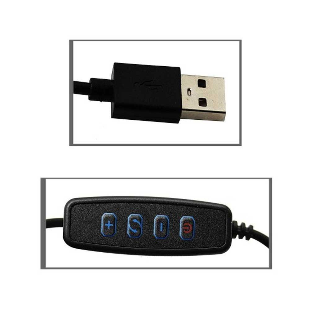 Кольцевая LED-лампа  с держателем для телефона с зажимом (c USB) RK-17  Фото 2 