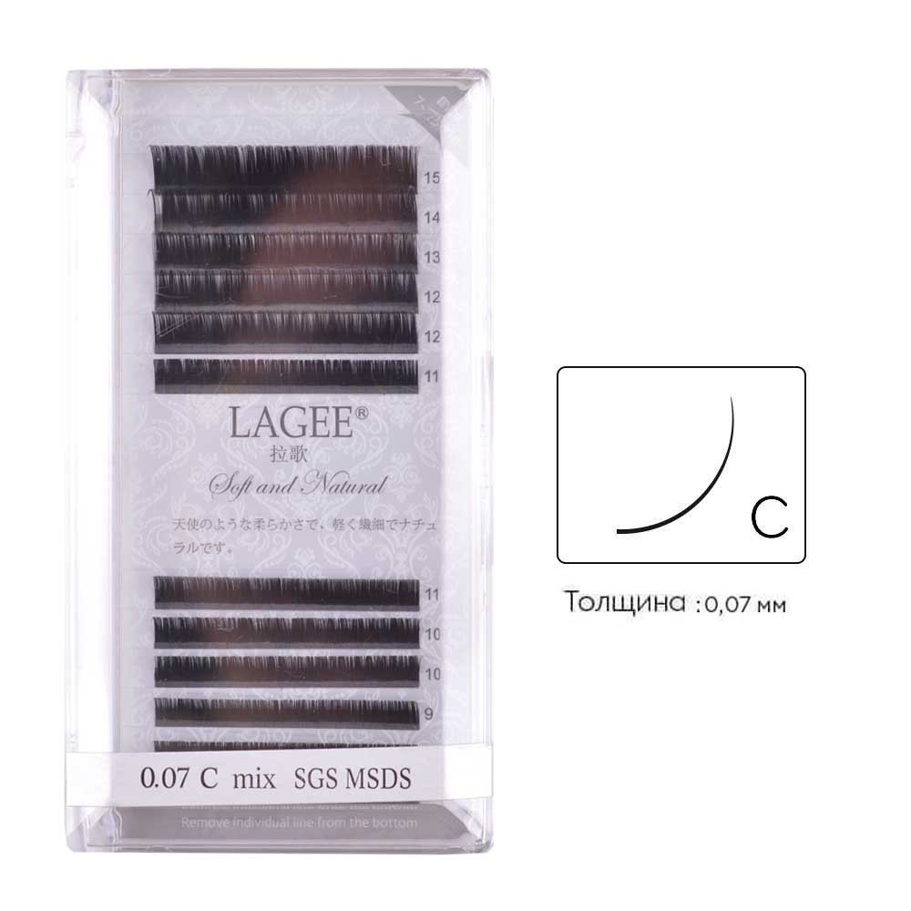 Ресницы Lagge Mix С, 0.07 Nagaraku 