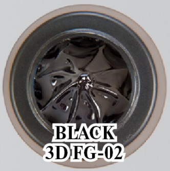 Гель 3D  FG-02 чёрный 5 мл. Amro