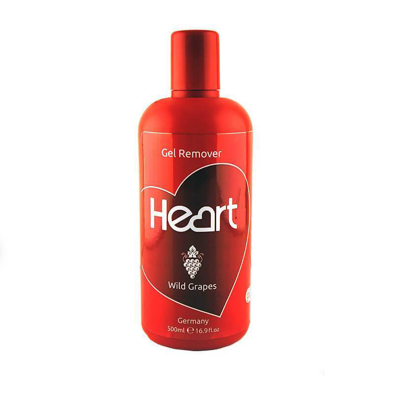 Жидкость для снятия гель-лака Gel Remover 500 мл. (Дикий виноград) HEART*