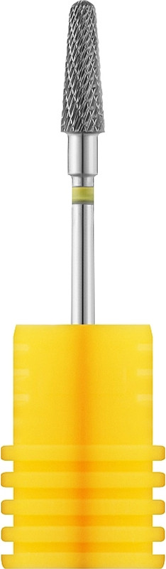 Фреза твердосплавна Конус напівсферичний кінець 194 110 050 жовта NailPro на beauty-prof.com Фото 2 Фреза твердосплавна Конус напівсферичний кінець 194 110 050 жовта NailPro Фото 2