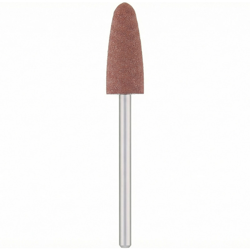 Фреза силіконова подовжена Куля 824BR коричнева NailPro 