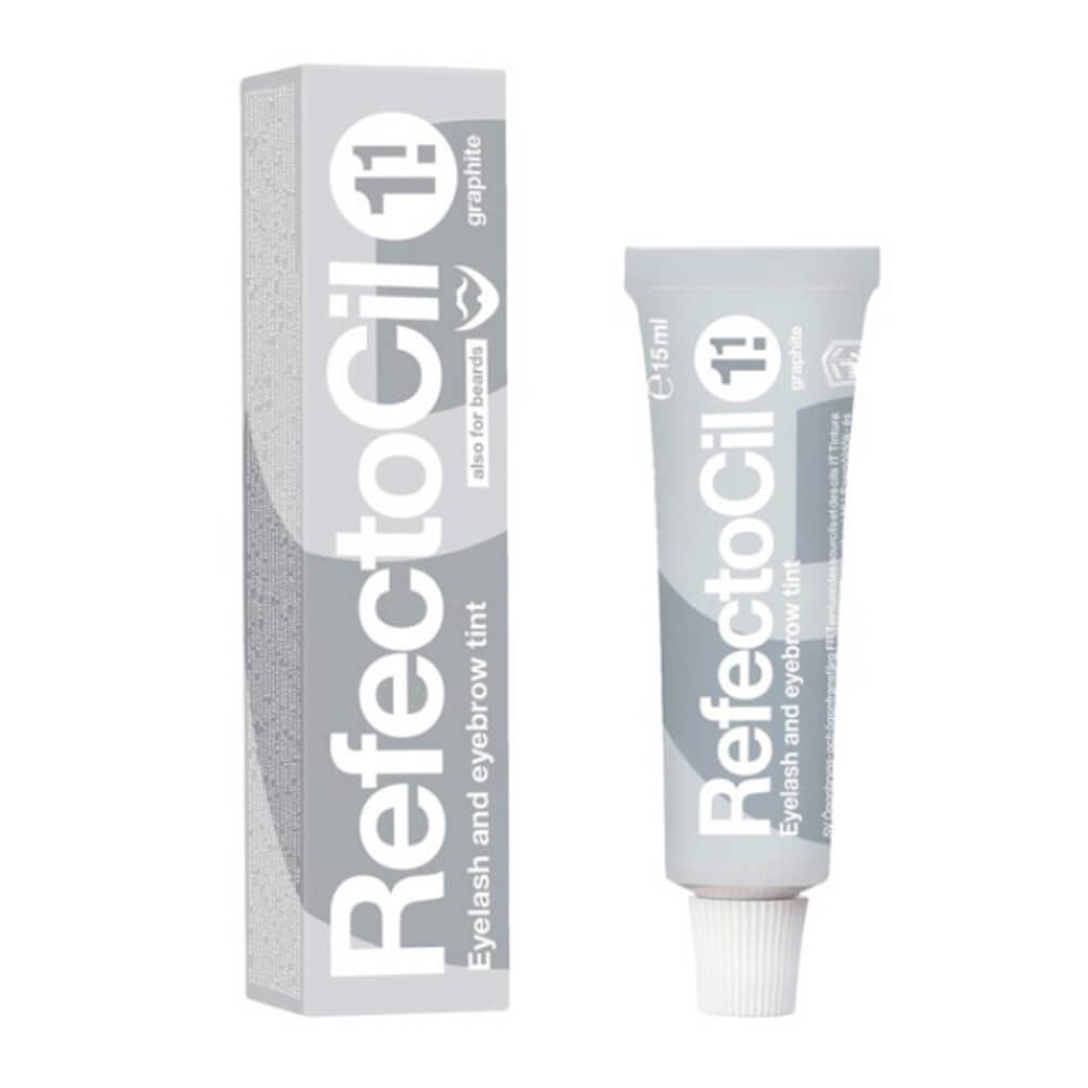 Крем-краска для ресниц и бровей графит RefectoCil, 15 мл