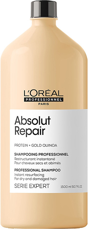 Шампунь для відновлення пошкодженого волосся Absolut Repair Gold L'Oreal Professionnel Paris, 1500 мл