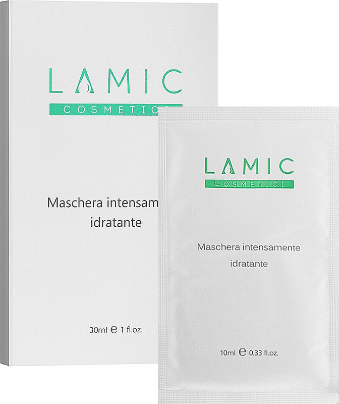 Маска для зволоження обличчя Maschera Intensamente Idratante Lamic, 30 мл