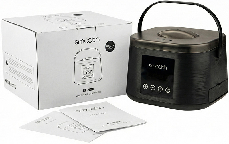 Воскоплав для віску для віску SMOOTH EL-500 BLACK на 100 вт. 500 мл на beauty-prof.com Фото 4 Воскоплав для віску для віску SMOOTH EL-500 BLACK на 100 вт. 500 мл Фото 4