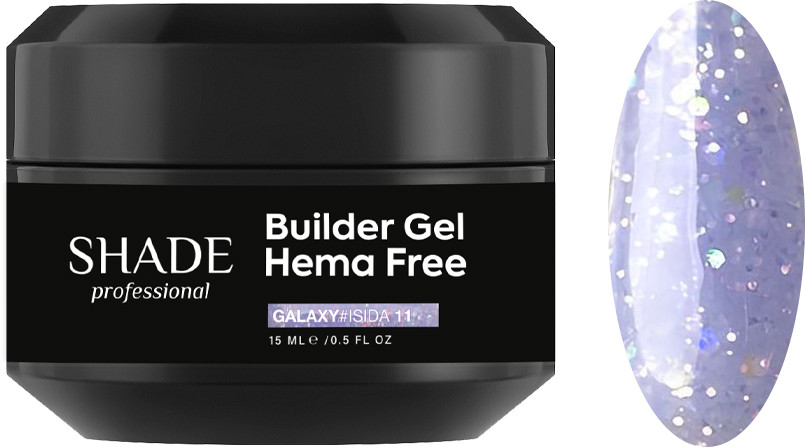 Билдер гель HEMA FREE BUILDER GEL GALAXY ISIDA 11 Shade,  15 мл