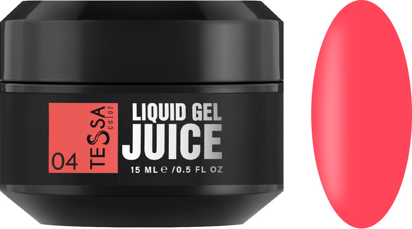 Жидкий гель Liquid gel Juice 04 Tessa, 15 мл