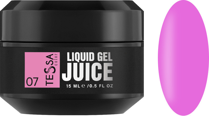 Жидкий гель Liquid gel Juice 07 Tessa, 15 мл