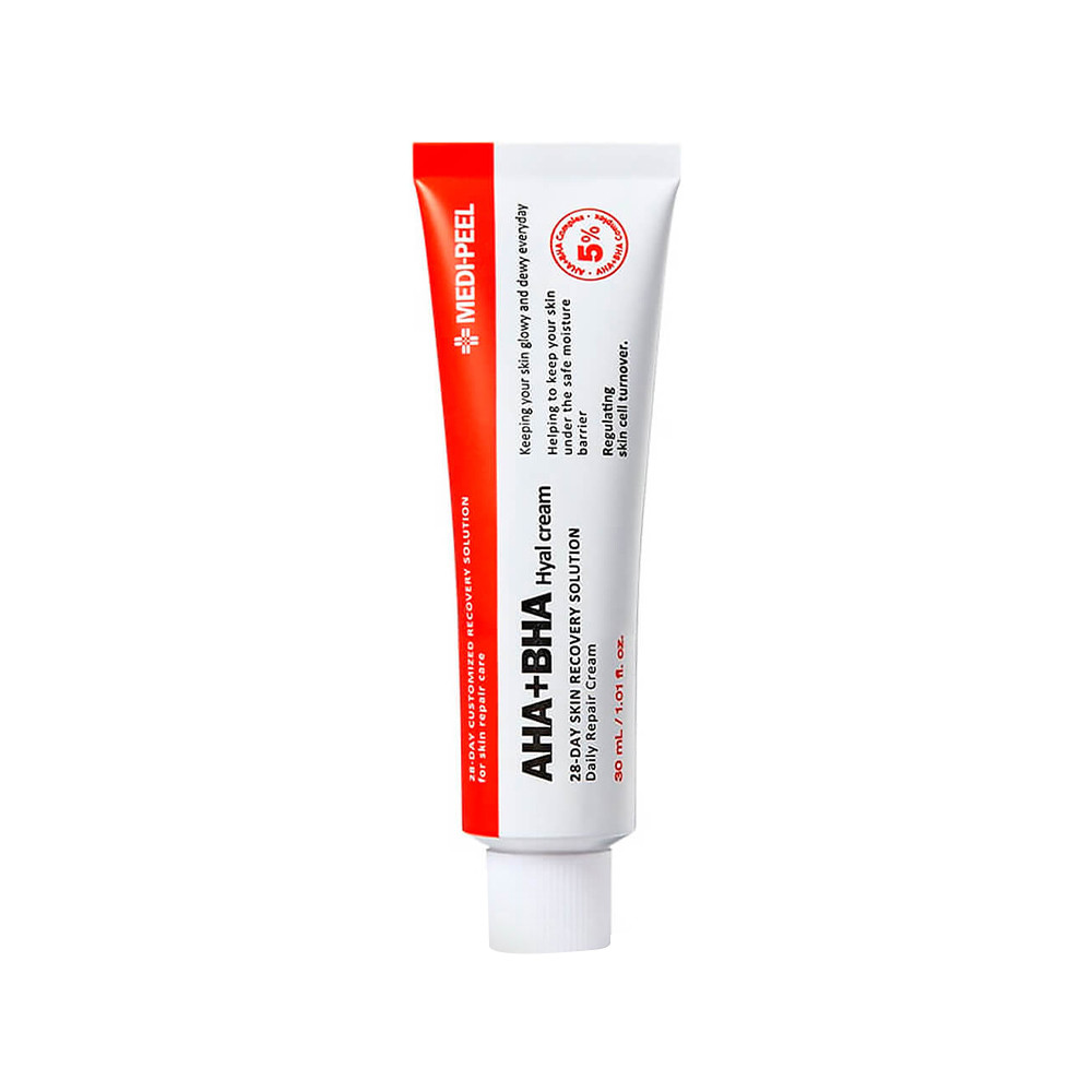 Крем для лица с комплексом кислот AHA BHA 28 Days Hyal Cream Medi-Peel, 30 мл