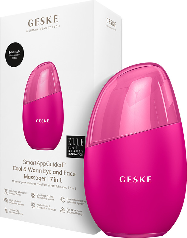 Масажер для очей та обличчя GESKE Cool & Warm Eye and Face Massager 7 в 1 бузковий на beauty-prof.com Масажер для очей та обличчя GESKE Cool & Warm Eye and Face Massager 7 в 1 бузковий