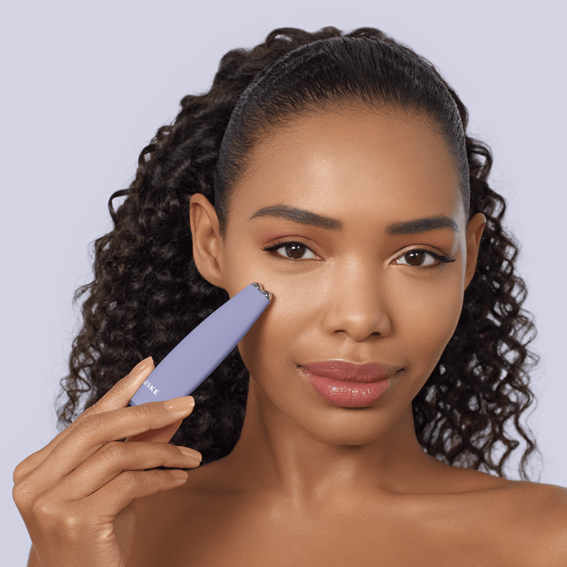 Мікрострумова ручка для підтяжки обличчя GESKE MicroCurrent Face-Lift Pen 6 в 1 фіолетовий  Фото 4 
