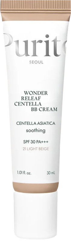 ВВ крем с экстрактом центеллы Purito Seoul Wonder Releaf Centella BB Cream (№21 Light Beige), 30 мл на beauty-prof.com ВВ крем с экстрактом центеллы Purito Seoul Wonder Releaf Centella BB Cream (№21 Light Beige), 30 мл