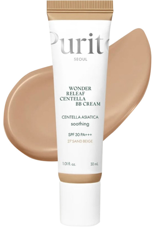 ВВ крем з екстрактом центелли Purito Seoul Wonder Releaf Centella BB Cream (№27 Sand Beige), 30 мл  Фото 2 