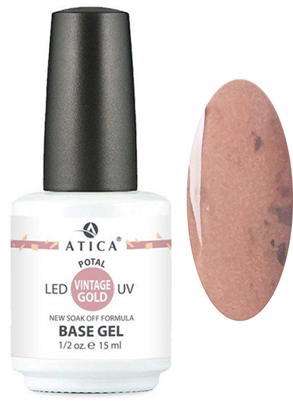 База камуфлирующая каучуковая Base Gel Vintage Gold Potal Atica, 15 мл