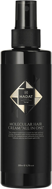 Несмываемый крем-спрей для восстановления волос Molecular Hair Cream "All In One" HADAT,  200 мл