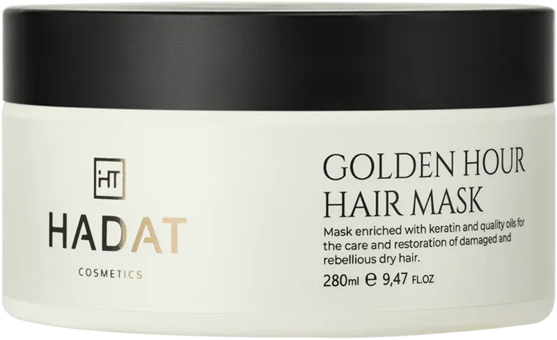 Маска для волосся інтенсивне відновлення GOLDEN HOUR Hadat, 280 мл