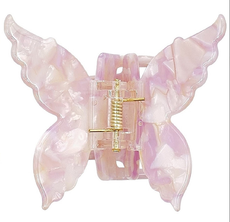 Краб-метелик для волосся Квіткова магія Barrette Clip Rose quartz MY HEART