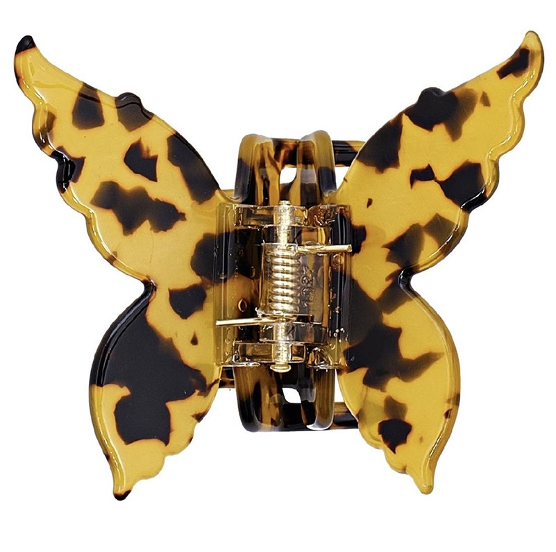 Краб-метелик для волосся Сонячний леопард Barrette Clip Leopard MY HEART
