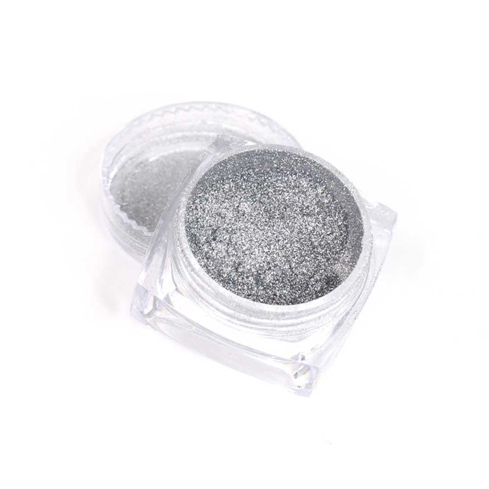 Втирка для ногтей Holographic Silver Global Fashion 