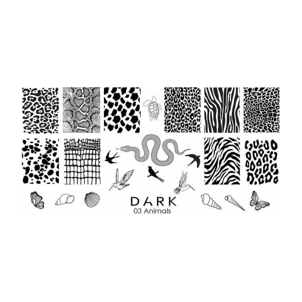 Пластина для стемпінгу Dark 03