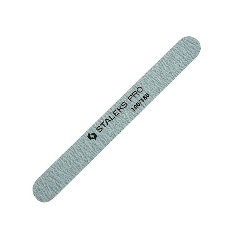 Пилка прямая минеральная для ногтей Staleks Pro 100/180, 5 шт
