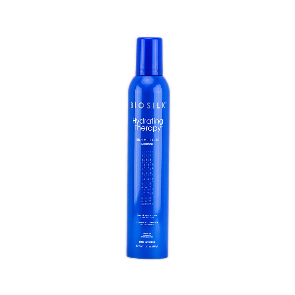 Мусс для укладки волос Hydrating Therapy Rich Moisture Mousse BioSilk, 360 гр
