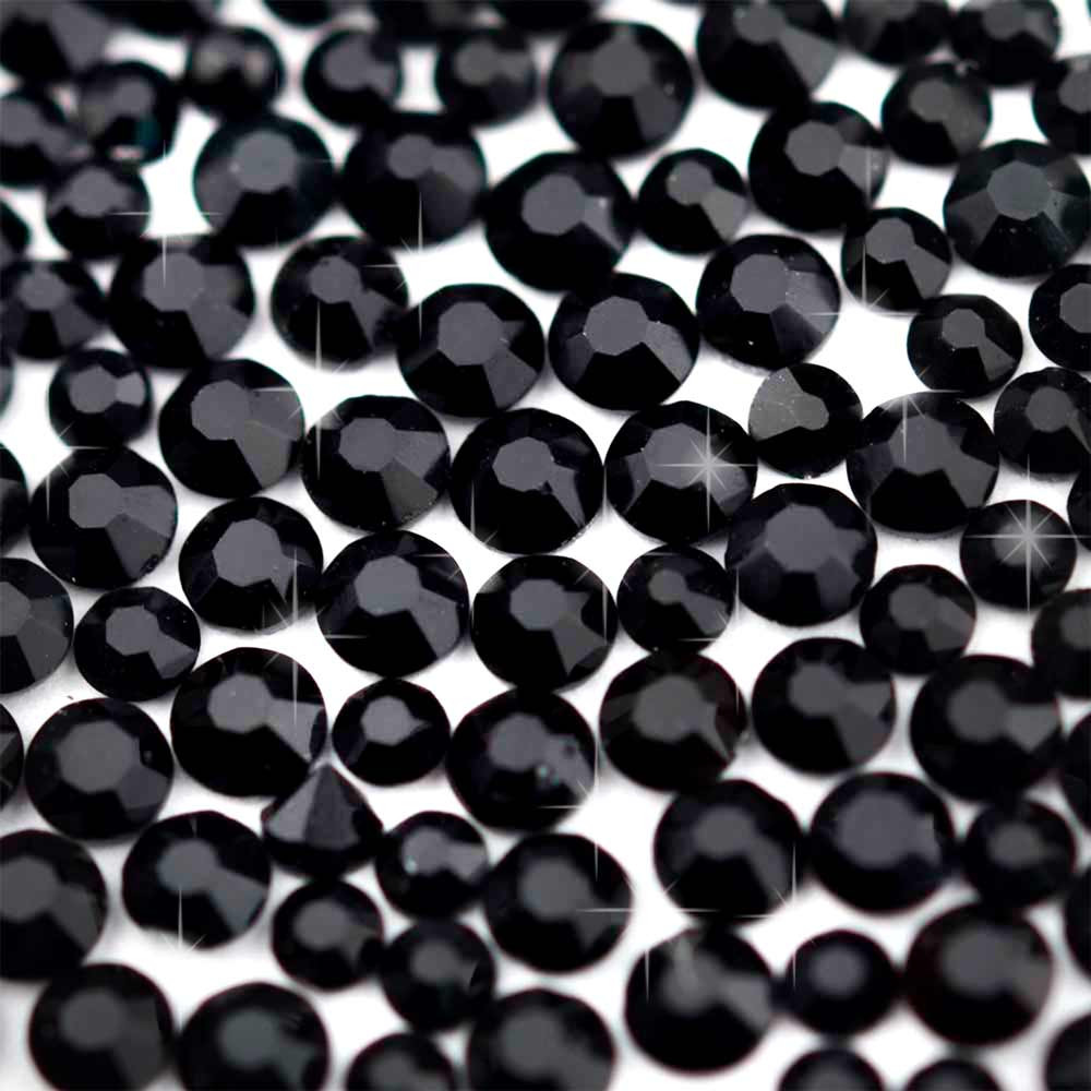Стрази Glass 21 Mix Black SS4/SS6