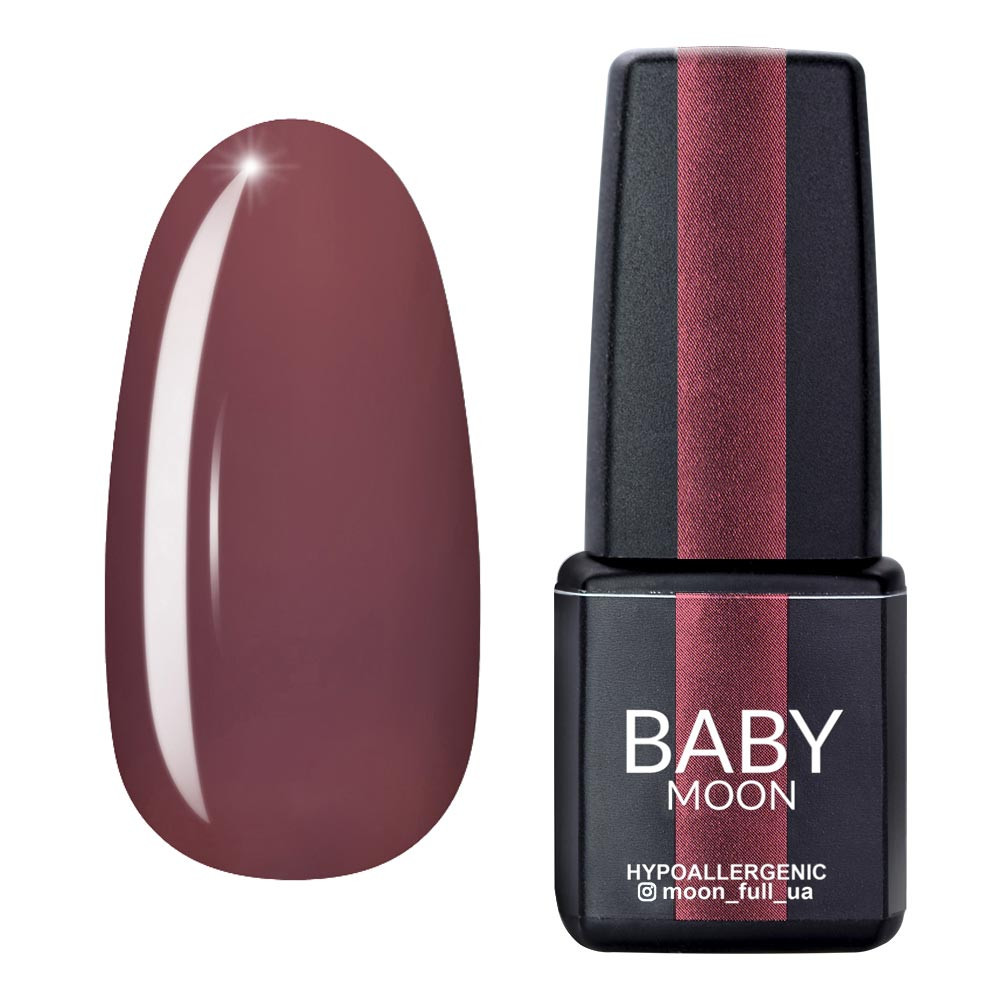 Гель-лак для нігтів Burgundy №02 Baby Moon, 6 мл