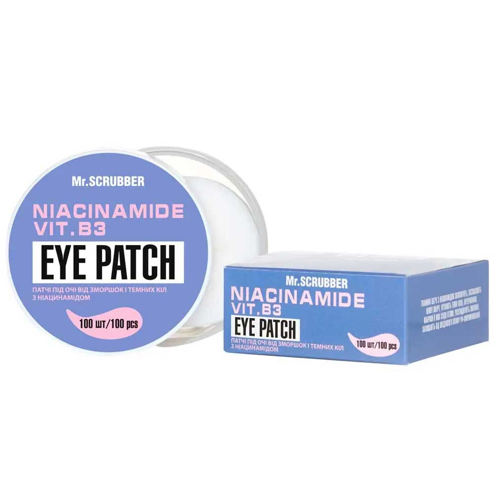 Патчі проти зморшок і темних кіл з ніацинамідом Niacinamide Eye Patch Mr.SCRUBBER, 100 шт  Фото 2 