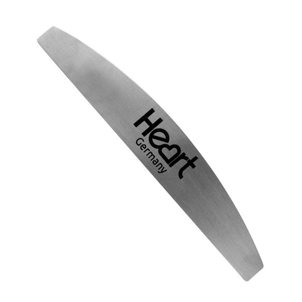 Пилка металева для нігтів основа півмісяць HEART Half Metal Steel  Фото 2 