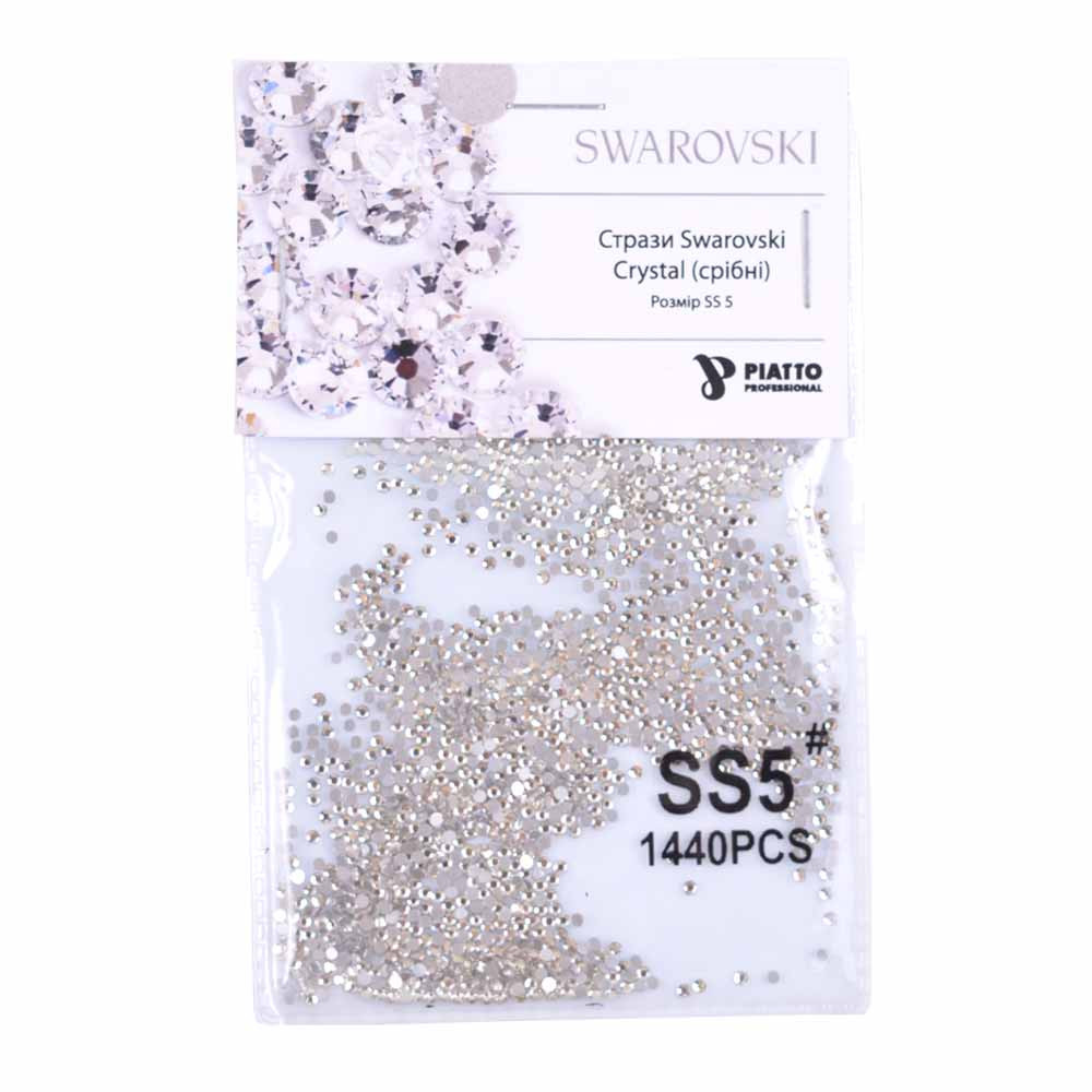 Стрази Swarovski 2000 SS 5 Crystal (срібло) Piatto, 1440 шт