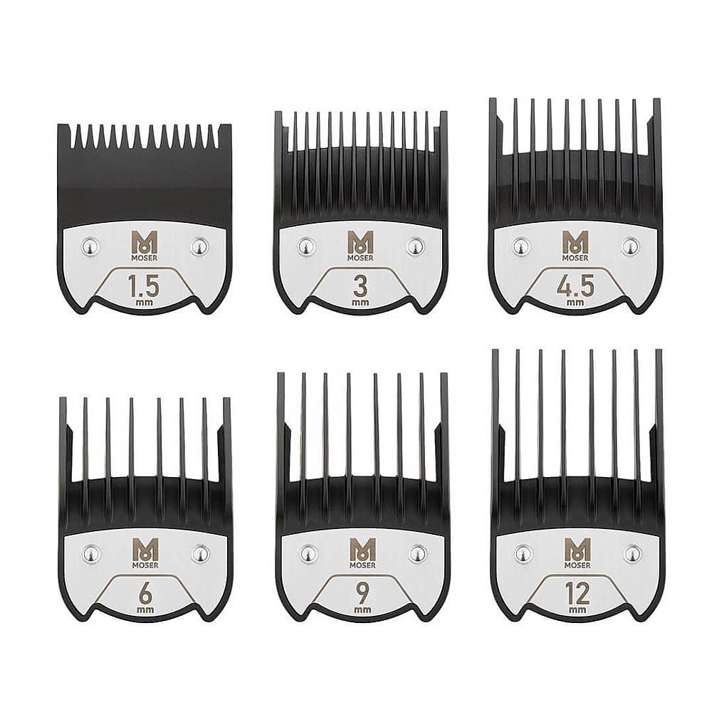 Набор магнитных насадок Moser Magnetic Premium 6шт (1,5; 3; 4,5; 6; 9; 12 мм) (1801-7000) 