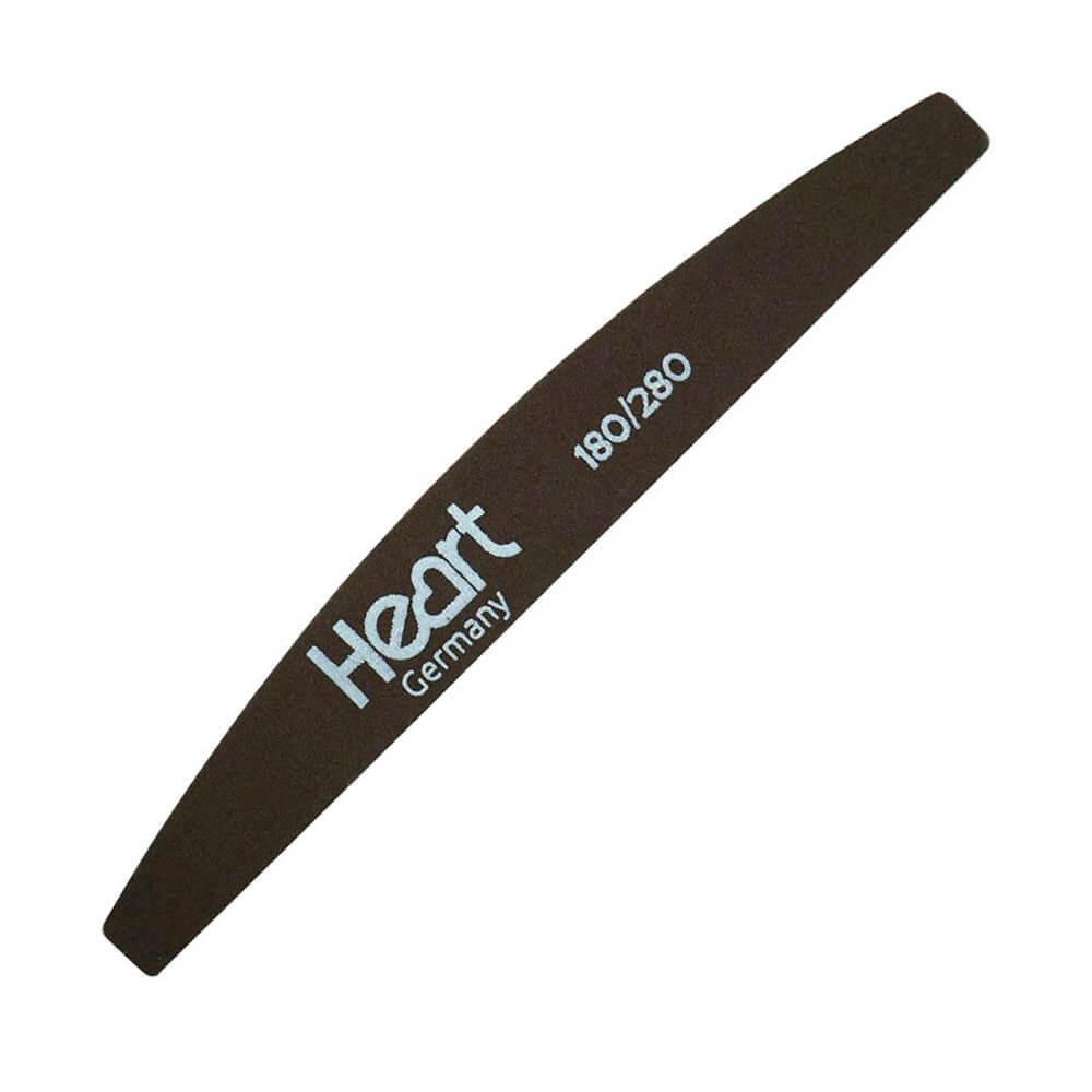 Пилка для ногтей Heart Titan Brown Half, 180/280