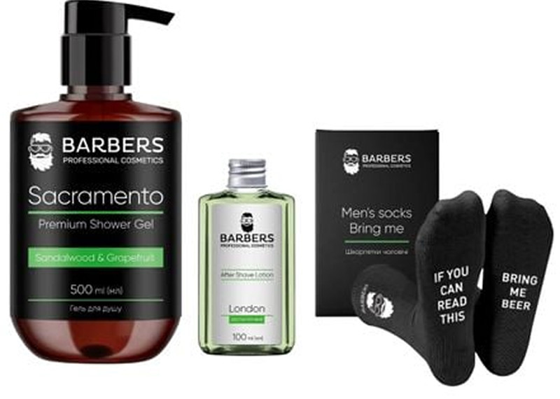 Подарочный новогодний набор для мужчин Sandalwood & Grapefruit Barbers  Фото 2 