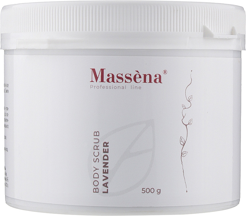 Скраб для тіла лаванда Body Scrub Lavender Massena, 500 гр
