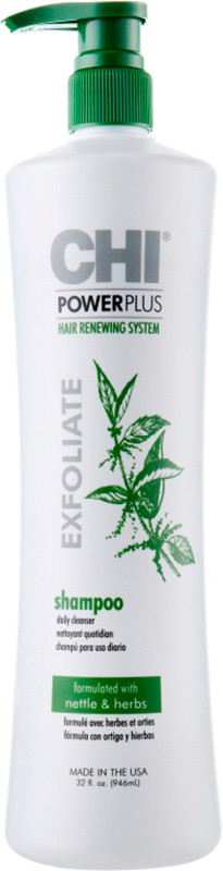 Стимулирующий шампунь-эксфолиант Power Plus Exfoliate CHI, 945 мл