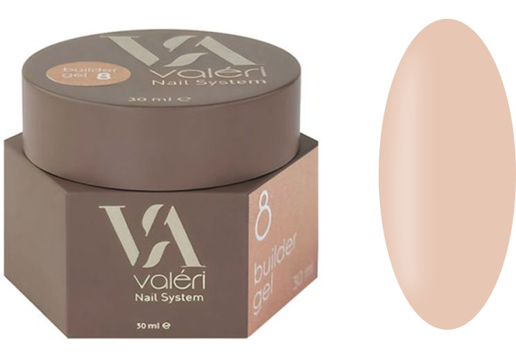 Гель для нарощування 08 Builder Gel VALERI, 30 мл
