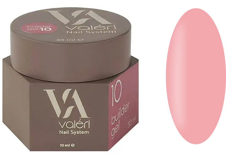 Гель для нарощування 10 Builder Gel VALERI, 30 мл