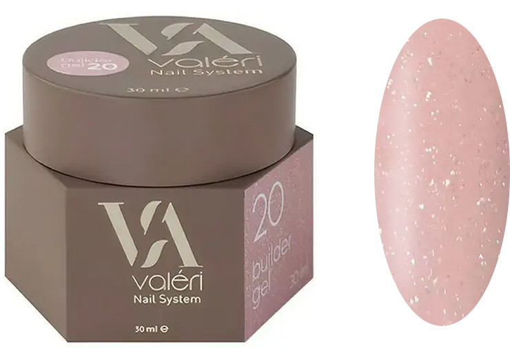 Гель для нарощування 20 Builder Gel VALERI, 30 мл