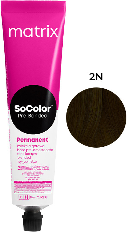 Крем-фарба для волосся PRE Bonded Socolor.beauty 2N Matrix, 90 мл