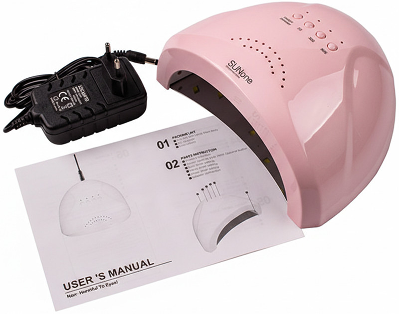 лампа для маникюра LED+UV Sun One Pastel Pink 48W  Фото 5 