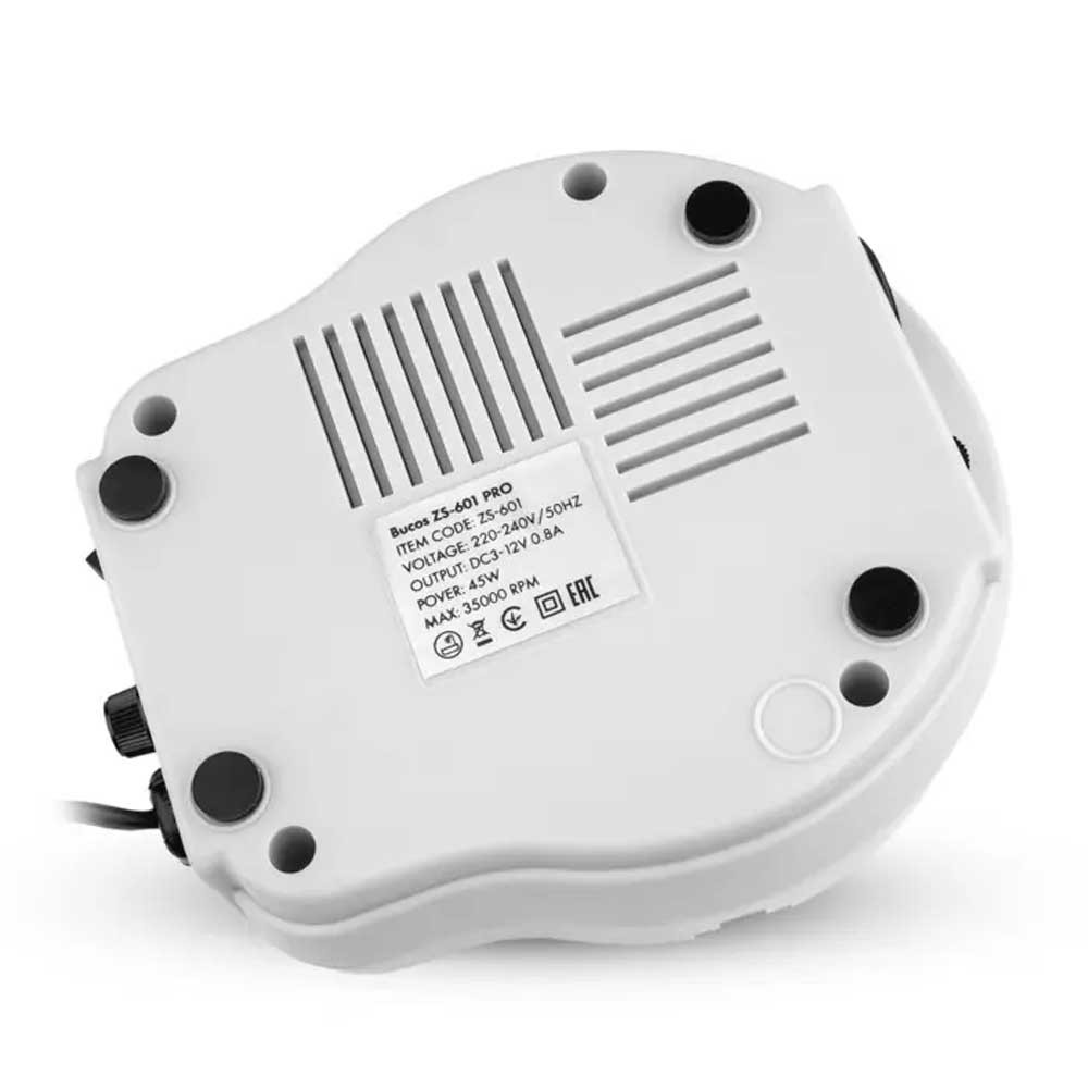 Фрезер для манікюру Bucos ZS-601 Pro White (35000/45W) Фото 4