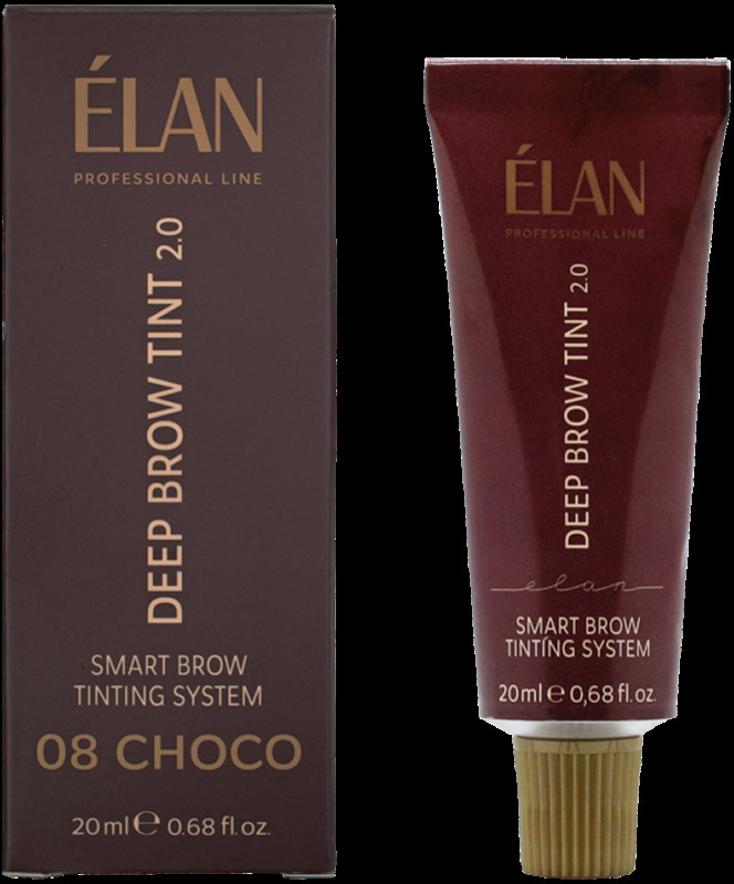 Фарба для брів Deep Brow Tint 2.0 08 CHOCO Natural Brown ELAN, 20 мл 