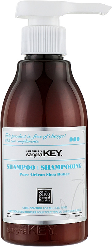Шампунь восстанавливающий для кучерявых волос Curl Control Saryna Key, 300 мл