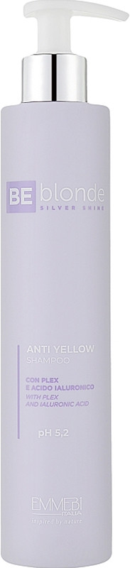 Шампунь антижелтый Be Blonde Silver Shine Anti Yellow Shampoo, pH 5,2 Emmebi, 250 мл