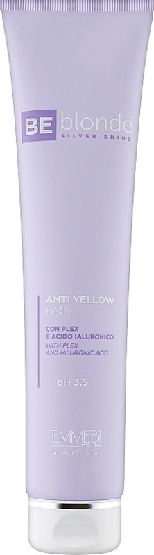 Маска антижовта Be Blonde Silver Shine Anti Yellow mask, pH 3,5 Emmebi, 200 мл