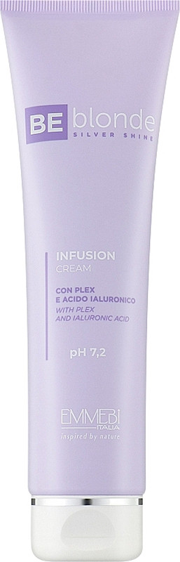 Крем-блеск несмываемый Be Blonde Silver Shine Infusion cream Emmebi, 150 мл